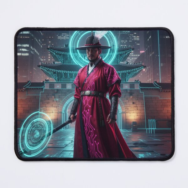 Item preview, Cyberpunk Gwanghwamun Gatekeeper Neo-Seoul Guardian designed and sold by kkookshop.