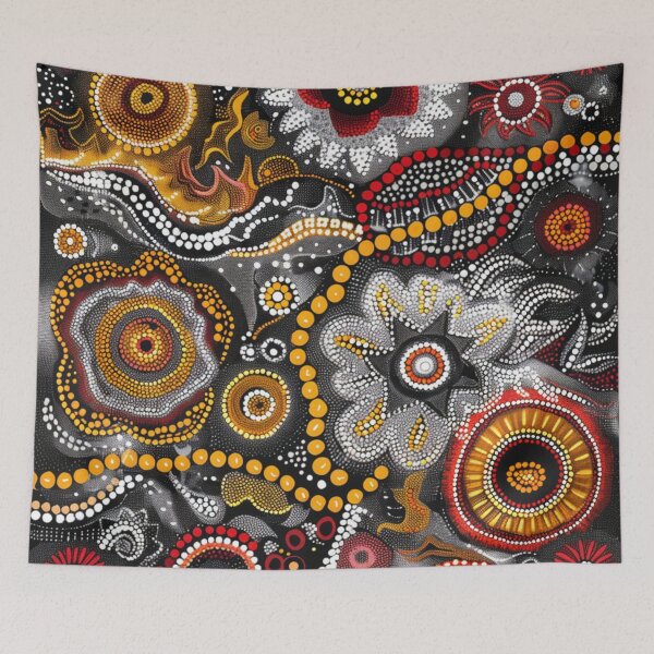 Item preview, Aboriginal Inspired Art - Florals and Minerals designed and sold by GrinGalore.
