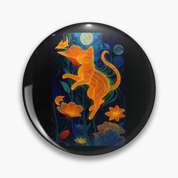 Item preview, Magical Cat in Enchanted Garden #8 designed and sold by Helios Be. Lavsh.