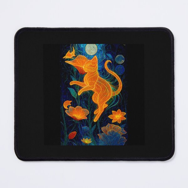 Item preview, Magical Cat in Enchanted Garden #8 designed and sold by Helios Be. Lavsh.