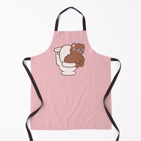 Item preview, kawaii bear on toilet ibs tummy issues designed and sold by kaybowzie.