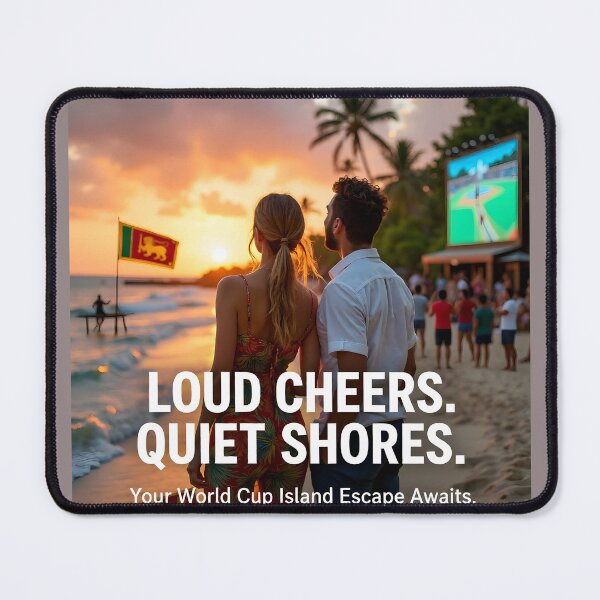 Item preview, "Loud Cheers. Quiet Shores; Your World Cup Island Escape Awaits" designed and sold by Creative-RE.