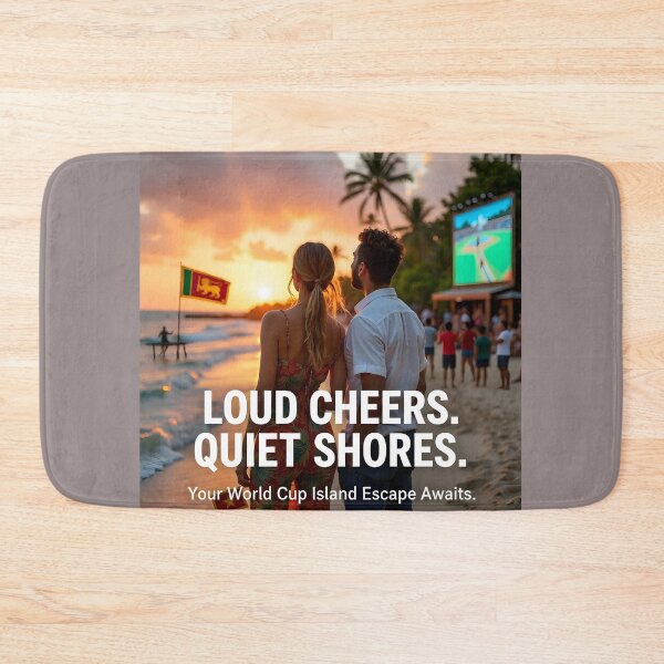 Item preview,  "Loud Cheers. Quiet Shores; Your World Cup Island Escape Awaits" designed and sold by Creative-RE.