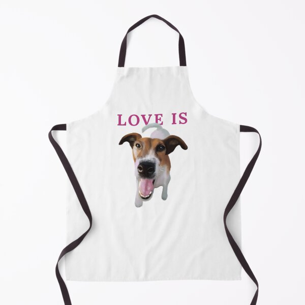 Item preview, Love Is happy dog portrait aesthetic art designed and sold by olenapetol.