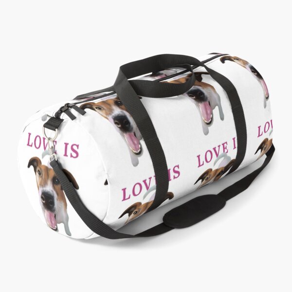 Item preview, Love Is happy dog portrait aesthetic art designed and sold by olenapetol.