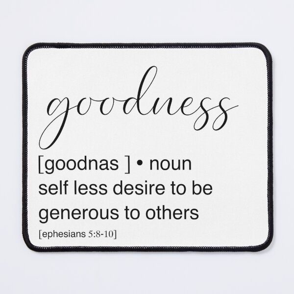 Item preview, Goodness description black and white  designed and sold by dudaoliveira.art.