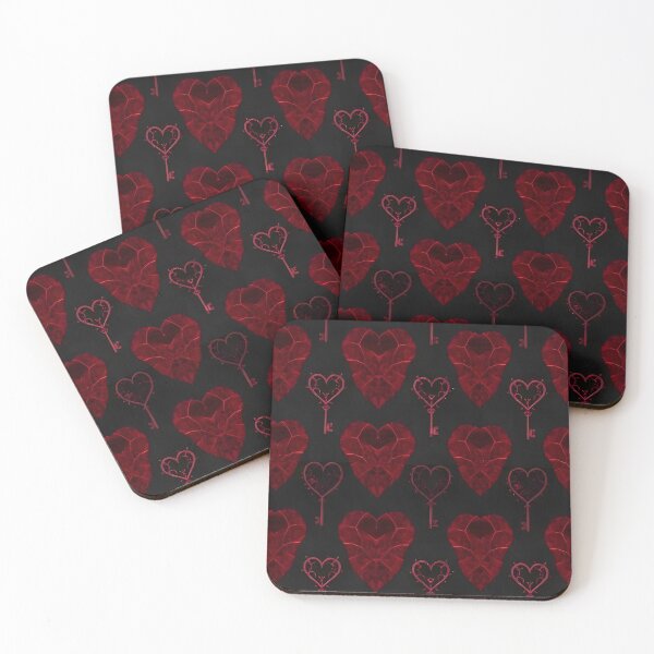 Item preview, Gothic Heart and Key Pattern designed and sold by Good Vibes .