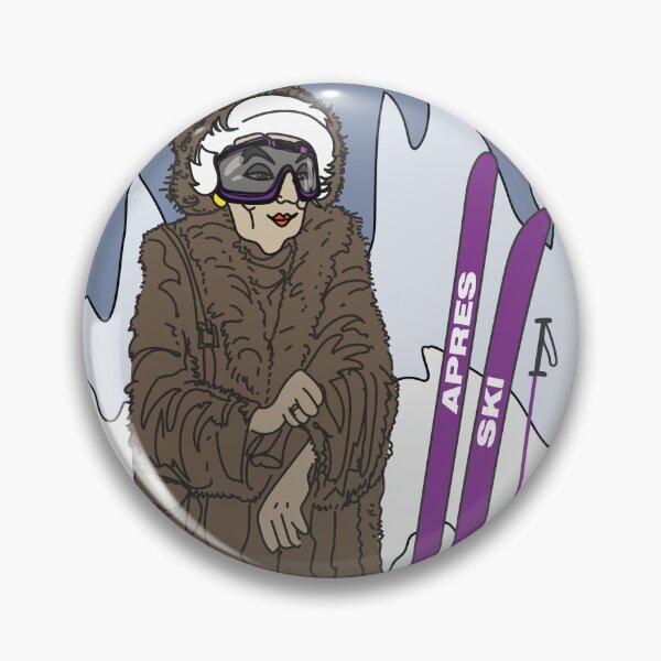 Item preview,  Cool Grandma Apres Ski - Hand-Drawn Sketch designed and sold by SKETCHYANDGRAPHIC.