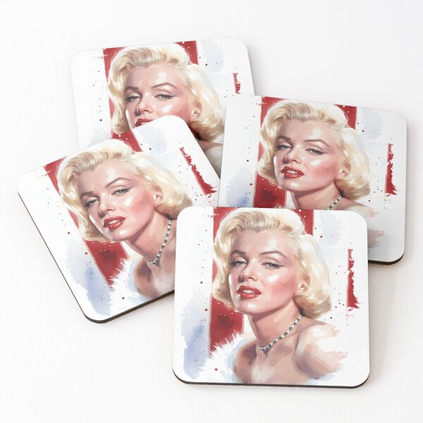 Item preview, Marilyn: Glamor Watercolor Portrait designed and sold by printsseraph.