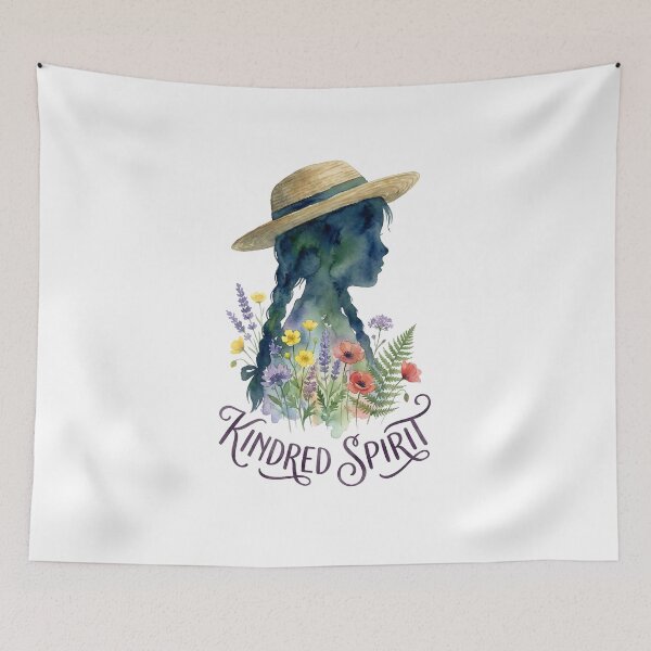 Item preview, Anne of Green Gables Kindred Spirit Wildflower Silhouette designed and sold by Fenay Designs.