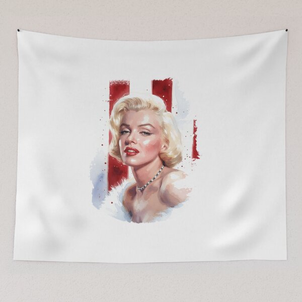 Item preview, Marilyn: Glamor Watercolor Portrait designed and sold by printsseraph.