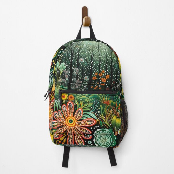 Item preview, Aboriginal Inspired Art - With Floral Tropical Forest designed and sold by GrinGalore.