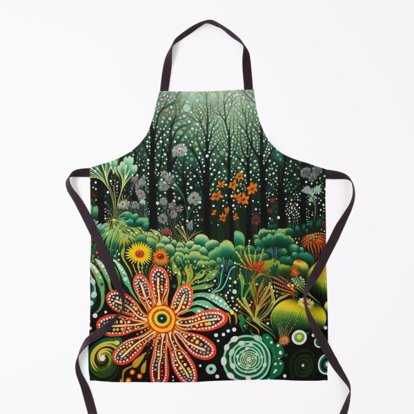 Item preview, Aboriginal Inspired Art - With Floral Tropical Forest designed and sold by GrinGalore.