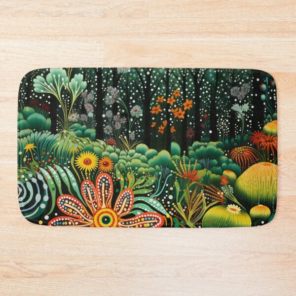 Item preview, Aboriginal Inspired Art - With Floral Tropical Forest designed and sold by GrinGalore.