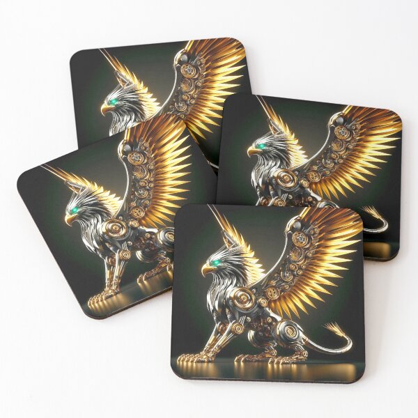 Item preview, Apex Robotic Gryfon - 24k Gold Cinematic Sci-Fi Icon designed and sold by Gryfonarts.