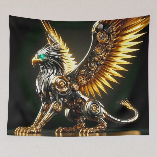 Item preview, Apex Robotic Gryfon - 24k Gold Cinematic Sci-Fi Icon designed and sold by Gryfonarts.