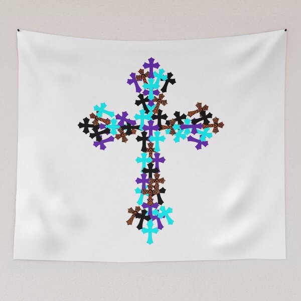 Item preview, Big Cross - Tiger Purple designed and sold by DESTRATOR_DE.