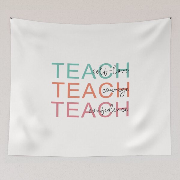 Item preview, Teach Self Care Courage Confidence designed and sold by Shirtinho Store.
