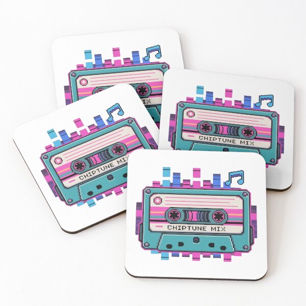 Item preview, retro chiptune mix tape | pixel retro graphic designed and sold by JSArtDesign.