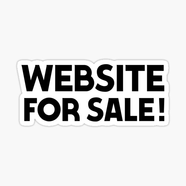 Website For Sale Sticker