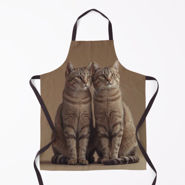 Item preview, Cats_Valentine’s Day – Elegant Brown Tabby Pair Wall Art designed and sold by ArtivaNest.