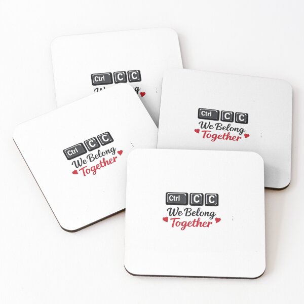 Item preview, Ctrl+C Ctrl+V We Belong Together – Cute Programmer Couple Valentine Design designed and sold by UC-AbelBooks.