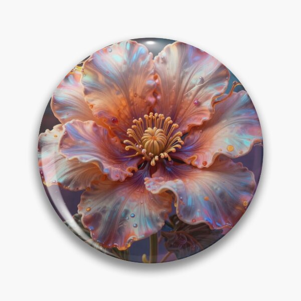 Item preview, Vibrant Fantasy Flower Art in Orange Pink Blue Dreamlight designed and sold by FotoworldEdel.