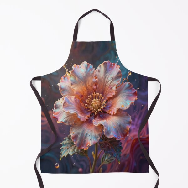 Item preview, Vibrant Fantasy Flower Art in Orange Pink Blue Dreamlight designed and sold by FotoworldEdel.