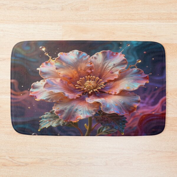 Item preview, Vibrant Fantasy Flower Art in Orange Pink Blue Dreamlight designed and sold by FotoworldEdel.