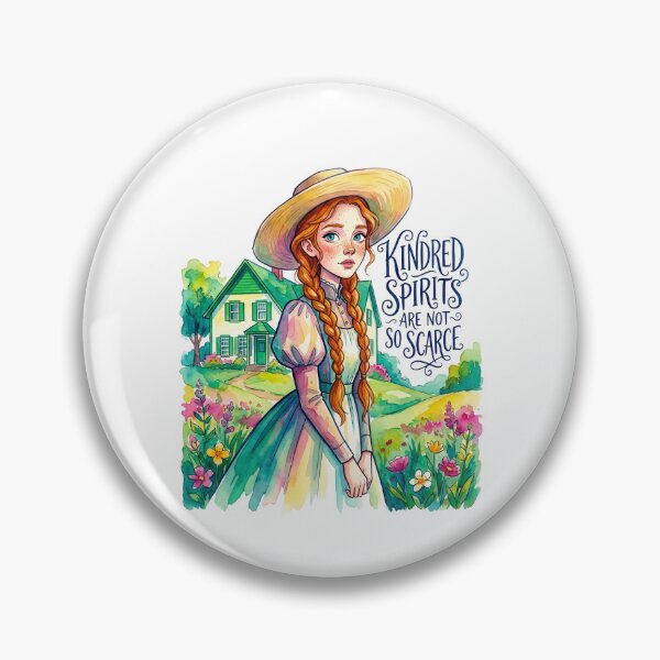 Item preview, Anne of Green Gables Kindred Spirits Scarce Watercolor Portrait designed and sold by Fenay Designs.