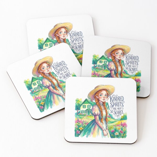 Item preview, Anne of Green Gables Kindred Spirits Scarce Watercolor Portrait designed and sold by Fenay Designs.
