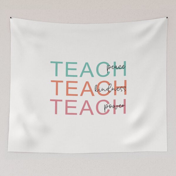 Item preview, Teach Peace Kindness Power designed and sold by Shirtinho Store.