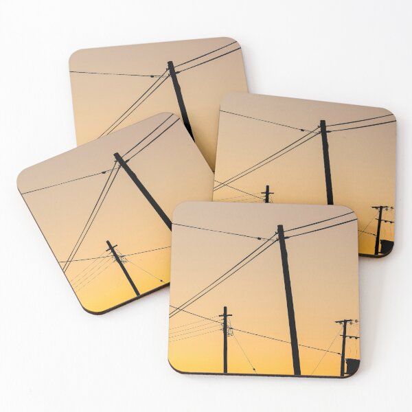 Item preview, Sunset Power Lines designed and sold by FOLK ART FUSION by heidiannemorris.