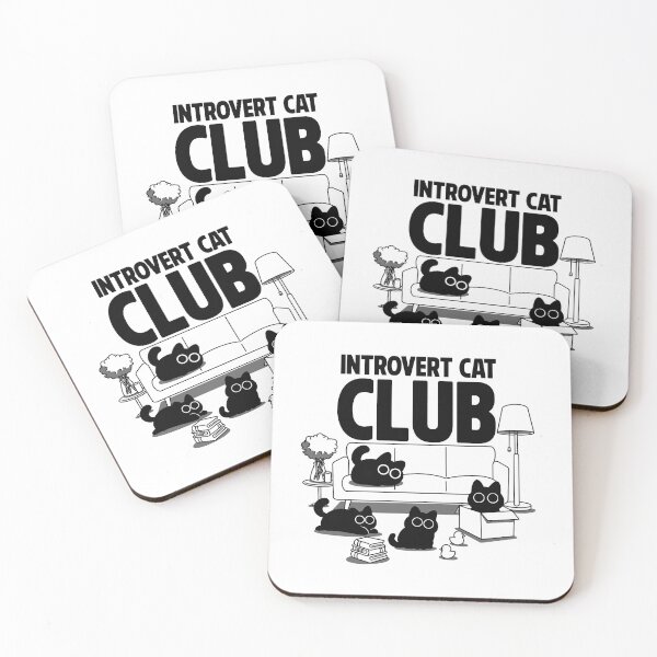 Item preview, Introvert Cat Club designed and sold by Artthree.