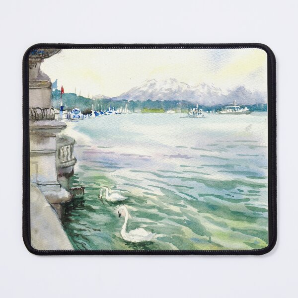 Item preview, Lucernе lake with swans. Switzerland designed and sold by Colibri77.