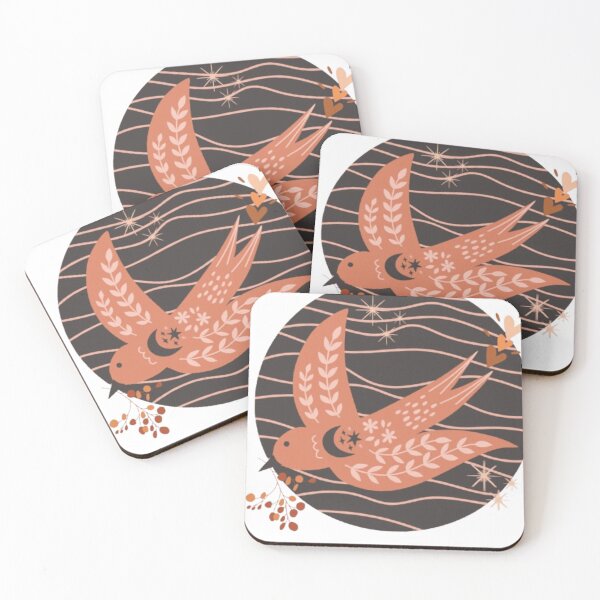 Item preview, Go Bird Fly High Boho style earthen color vintage art designed and sold by Ngraved06.