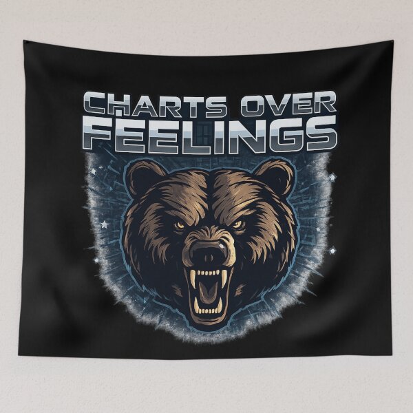 Item preview, Chart Over Feelings Bearish  designed and sold by ProShop363.