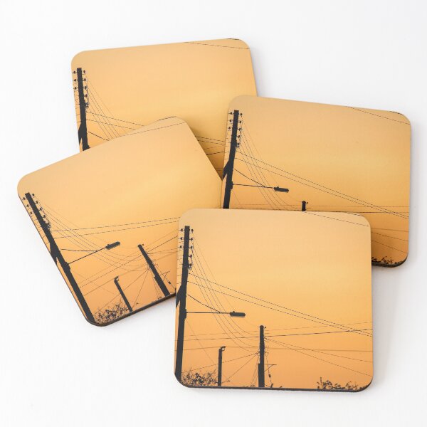 Item preview, Sunset Power Lines designed and sold by FOLK ART FUSION by heidiannemorris.