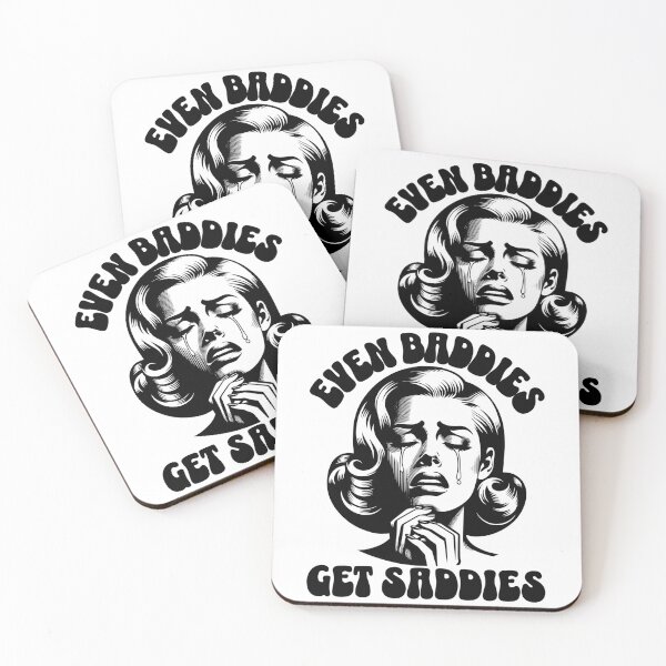 Item preview, Even Baddies Get Saddies designed and sold by FloraliteCo.