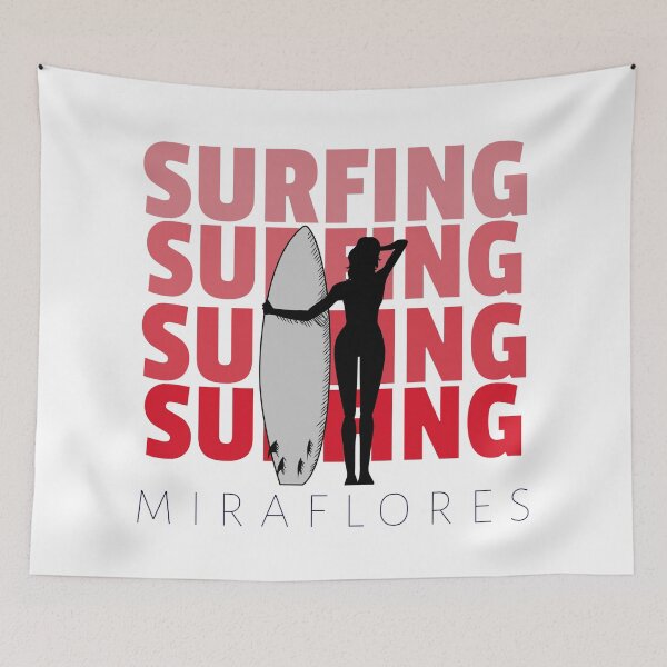 Item preview, Surfing Miraflores Peru South America Graphic designed and sold by Bold & Brewed.