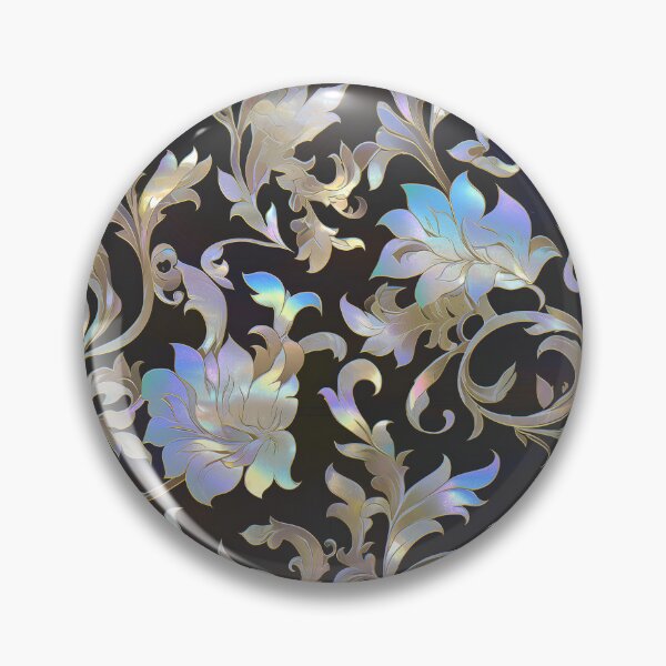 Item preview, Iridescent Mother of Pearl Floral Pattern – Elegant Korean Nacre Inspired Seamless Design designed and sold by Windy-market.