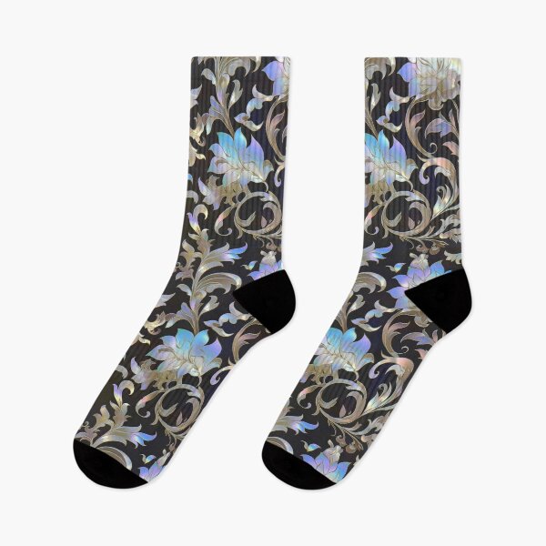 Item preview, Iridescent Mother of Pearl Floral Pattern – Elegant Korean Nacre Inspired Seamless Design designed and sold by Windy-market.