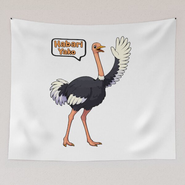 Item preview, Ostrich Greetings -Habari yako designed and sold by SineCreatives.