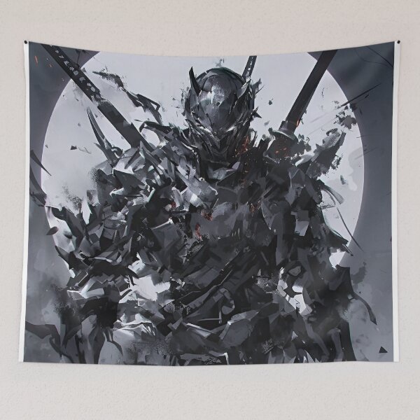 Item preview, Shadow Ronin Warrior – Dark Cyber Samurai Moon Art designed and sold by Dyan4.