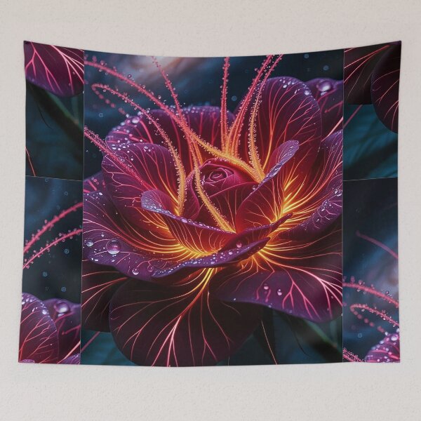 Item preview, Neon Galaxy Flower – Fantasy Glowing Bloom designed and sold by AmetistLight.