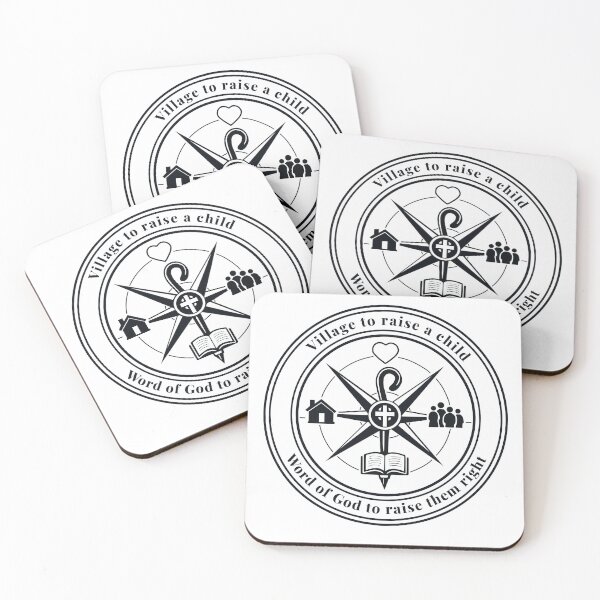 Item preview, Christian Faith Compass for Raising Children Emblem designed and sold by FunFitLife Studio.