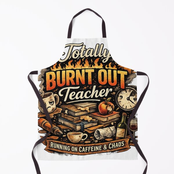 Item preview, Totally Burnt Out Teacher designed and sold by EchoformDesign.