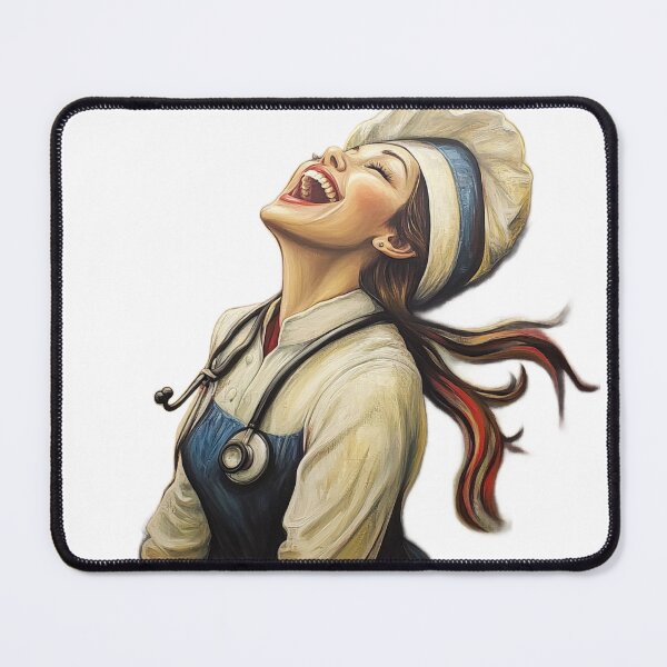Item preview, The Laughing Nurse Art designed and sold by alexgeiart.