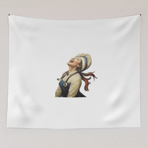 Item preview, The Laughing Nurse Art designed and sold by alexgeiart.