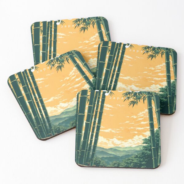 Item preview, Arashiyama Bamboo Grove at Golden Hour – Retro Anime Landscape designed and sold by JacksoonLester.